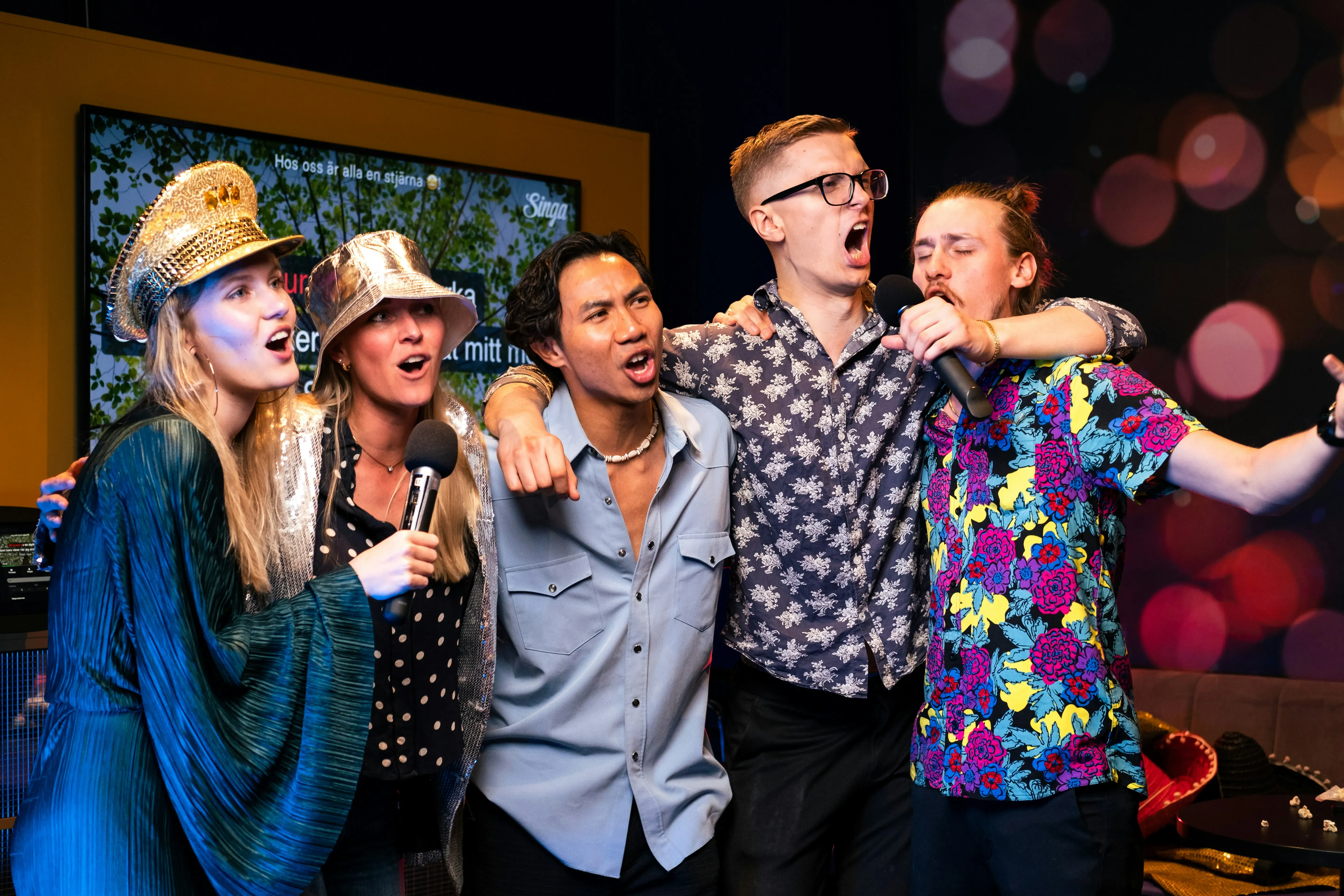 Karaoke bei einer Veranstaltung